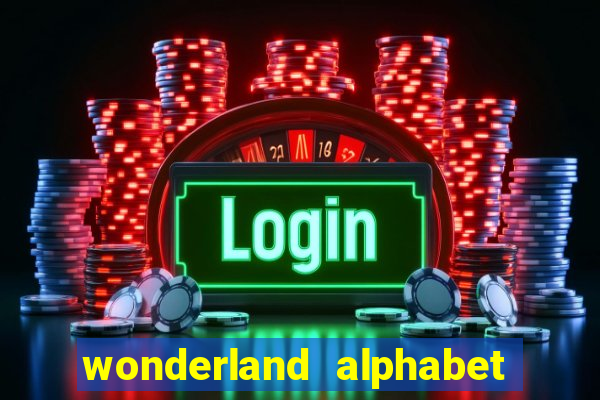 wonderland alphabet comic studio